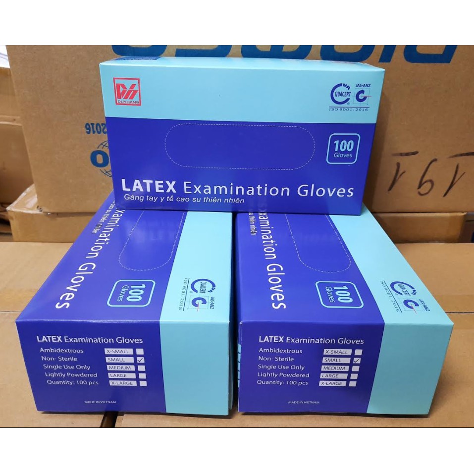 Găng tay y tế Duy Hằng_LATEX Hộp 50 đôi (100 cái) | BigBuy360 - bigbuy360.vn