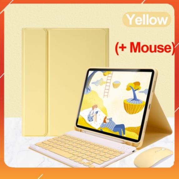 Bao da bàn phím ipad có ngăn đựng bút Silicon ốp ipad Air 4/Pro 11/10.5/9.7/Gen 5/6/7/8/9/10/Air 1/2/3/4/5