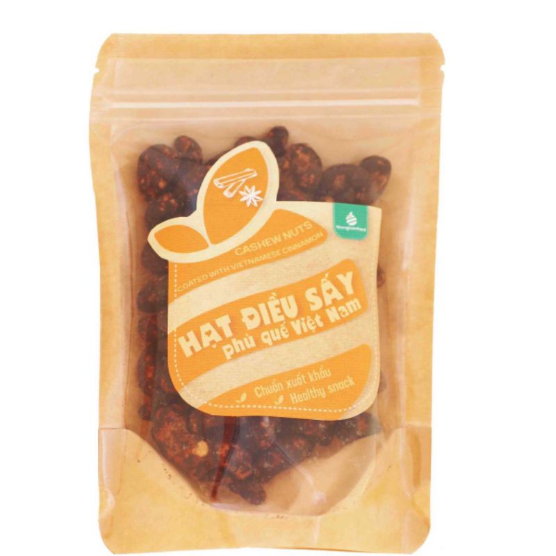 HẠT ĐIỀU BÌNH PHƯỚC SẤY PHỦ QUẾ HỒI 210G - NÔNG LÂM FOOD