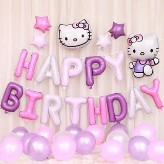 sét trang trí sinh nhật hello kitty