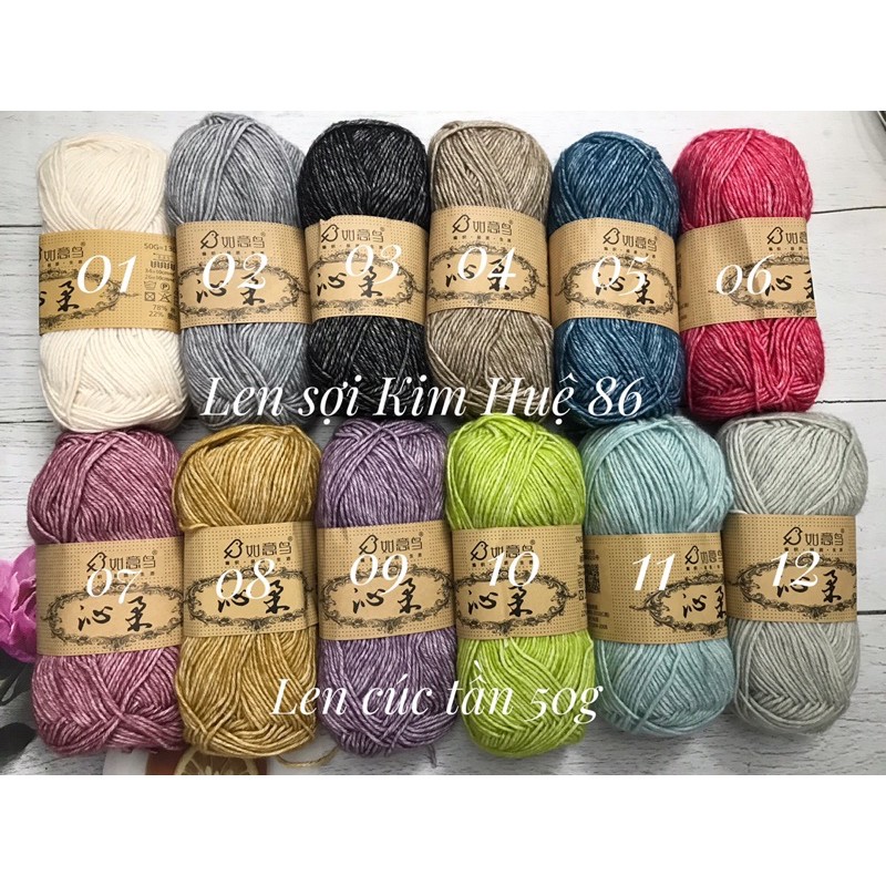 Len cúc tần ( từ màu 21 đến màu 38)