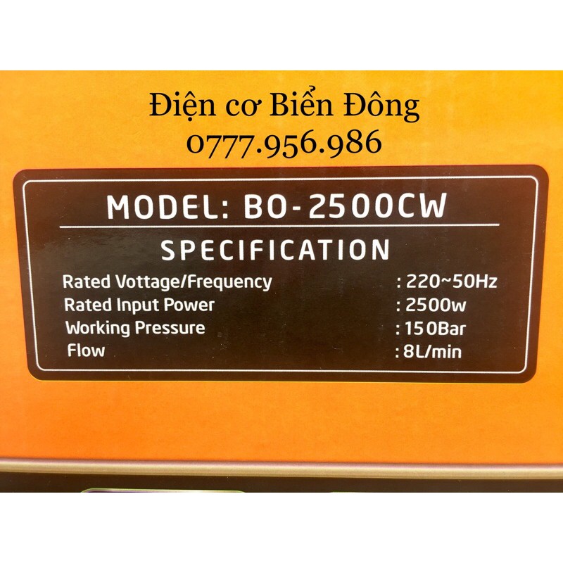 Máy rửa xe 🌳 FREESHIP 🌳 Tặng bình bọt tuyết 99k Máy rửa xe BOSS 2500W NHẬT BẢN tặng đấy đủ bình bọt và ống dài NEW