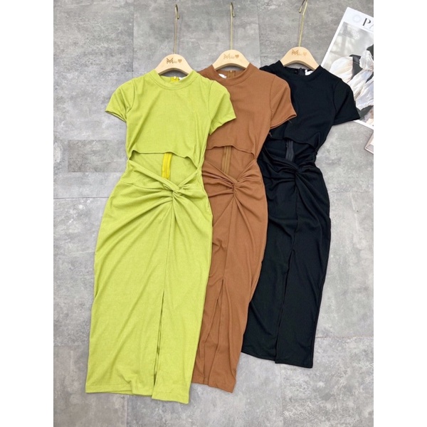 Body Tăm xoắn Eo Xẻ Tà .