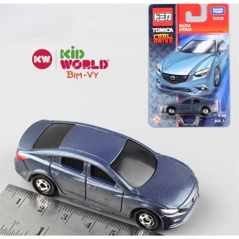 Xe mô hình Tomica Card Cool Drive Mazda Atenza TCD35. Made in China. Tỷ lệ 1:66.