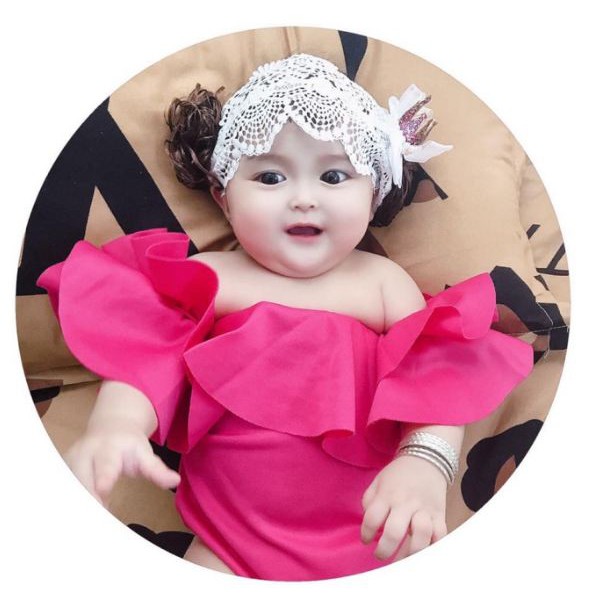 Áo liền quần xinh cho bé