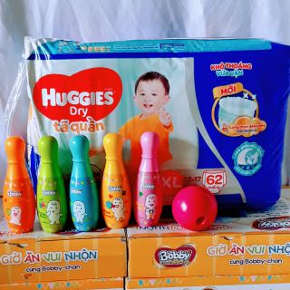 (TẶNG BỘ BOLINK) TÃ QUẦN HOẶC TÃ DÁN  HUGGIES M74-L68-XL62-XXL56