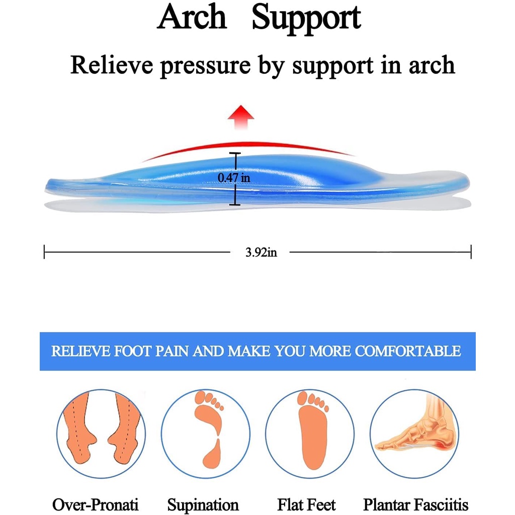 Miếng Lót Giày Bằng Silicone Tiện Lợi Dễ Sử Dụng Dành Cho Bé