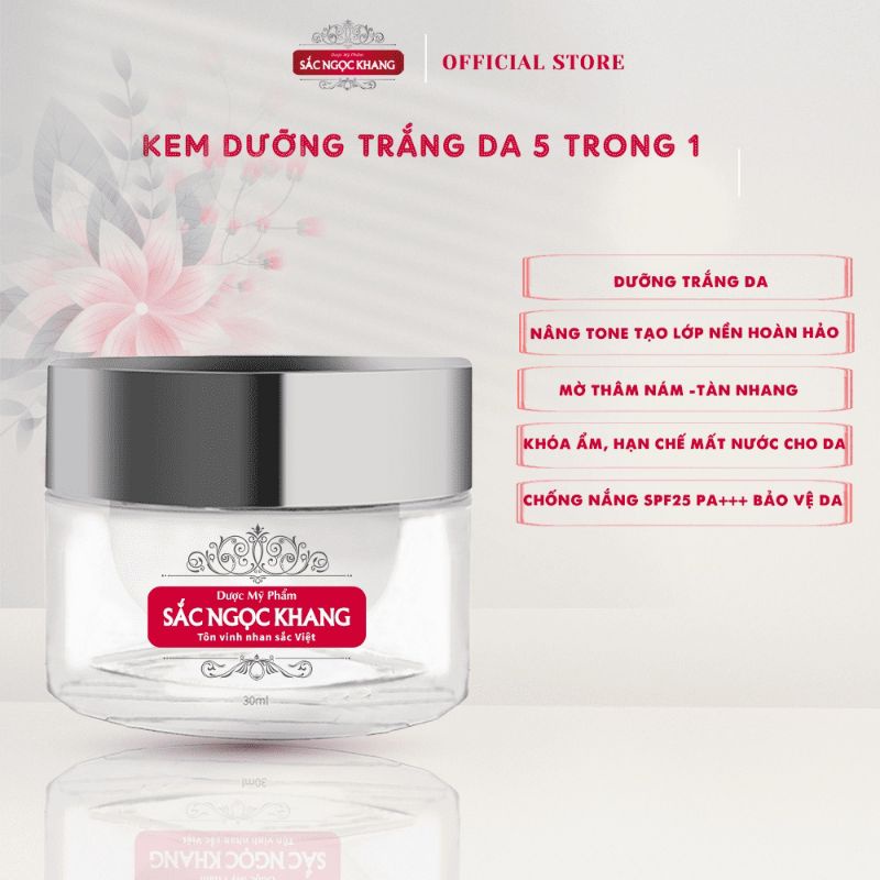 Chính hãng, Kem dưỡng trắng da Sắc Ngọc Khang ban ngày, 30g