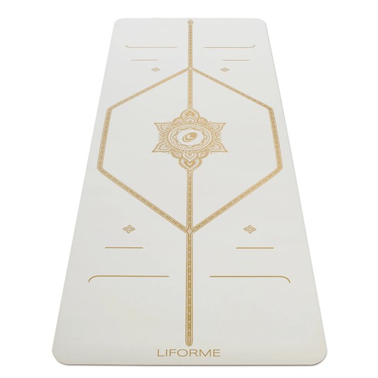 Thảm Tập Yoga WHITE MAGIC Liforme Mat (Màu trắng sống động)