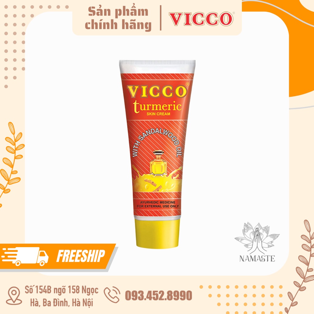 Kem giảm thâm nghệ và đàn hương Vicco 30gram