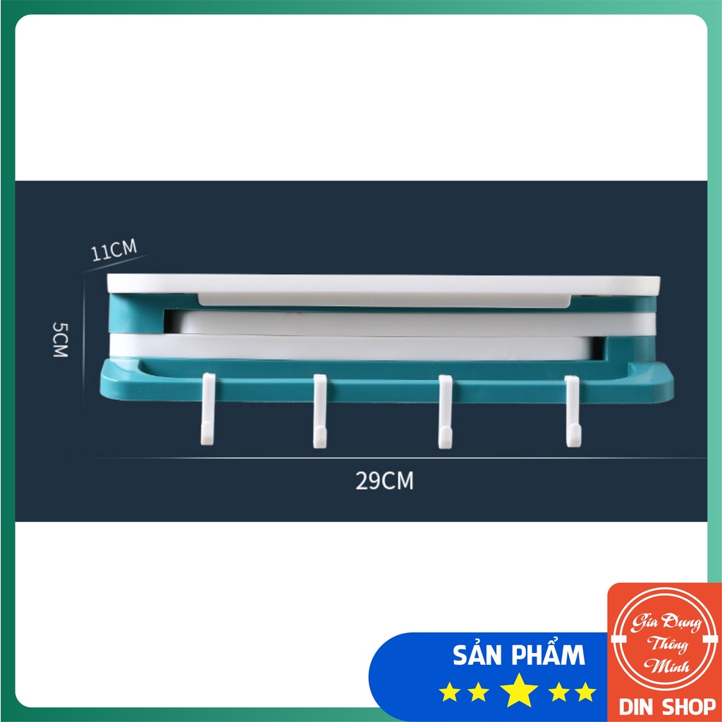 Kệ Dán Tường Nhà Tắm Nhà Bếp ⚜️ GẤP GỌN THÔNG MINH ⚜️ Giá Để Đồ Phòng Tắm Đa Năng Có Thanh Treo Khăn Tiện Lợi