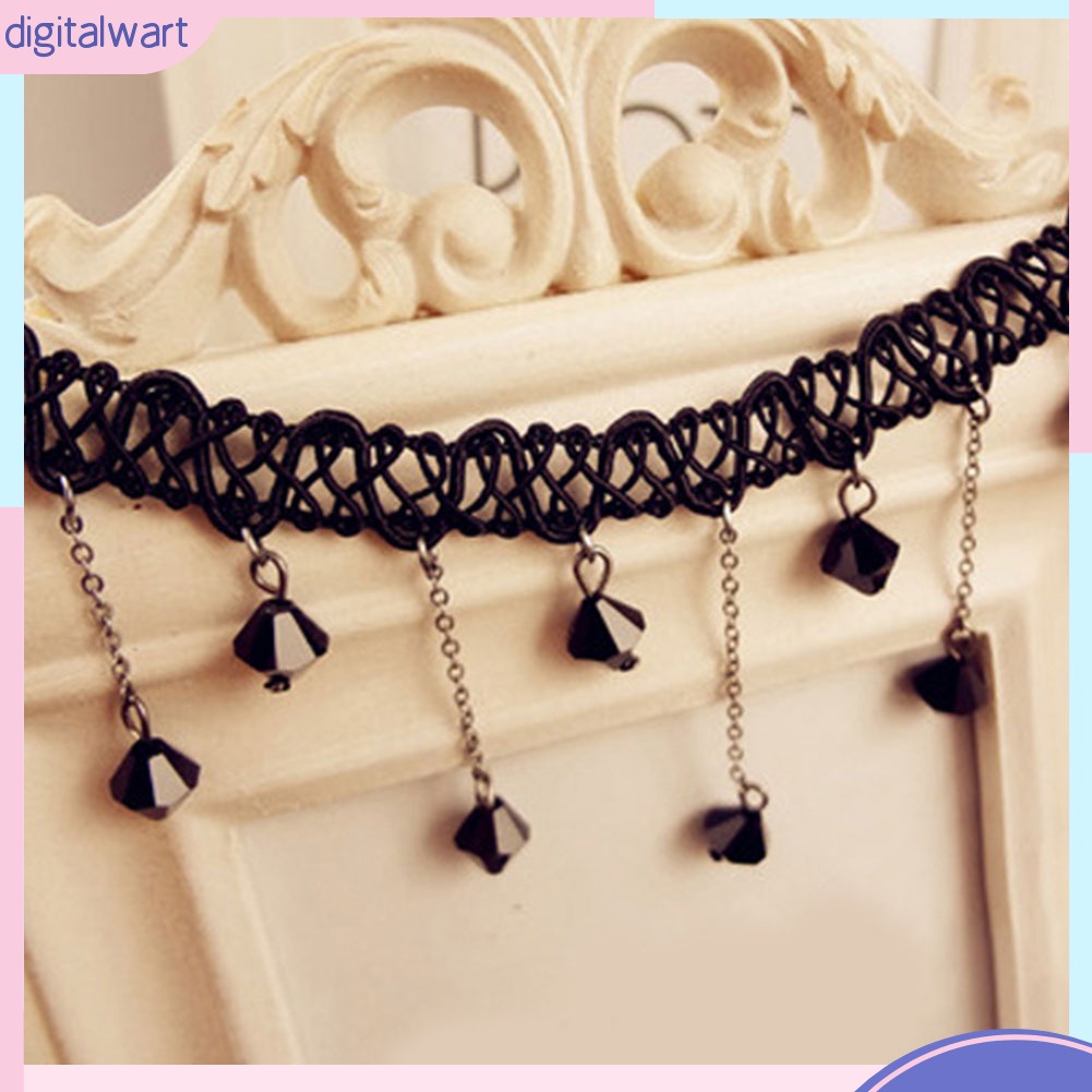 Vòng Cổ Ren Đính Hạt Thời Trang Nữ Tính