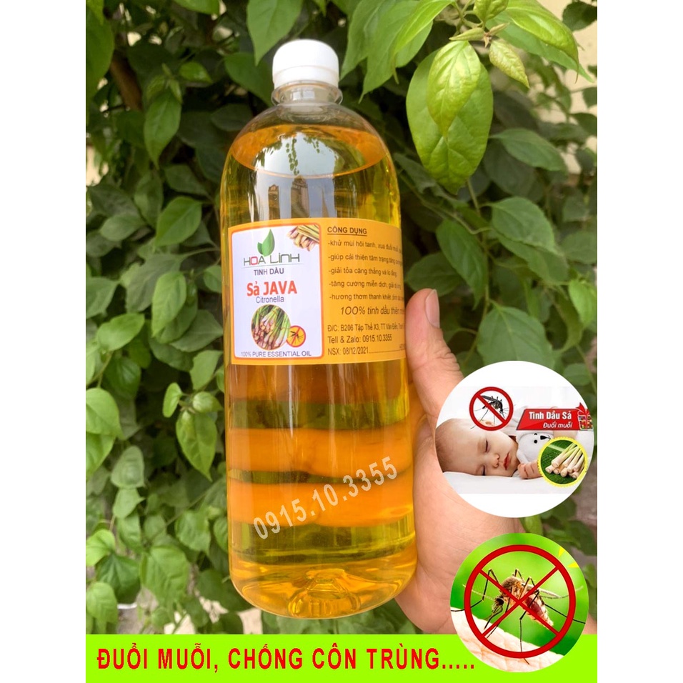0,5 lít tinh dầu sả đuổi muỗi, kiến và côn trùng - HOALINH