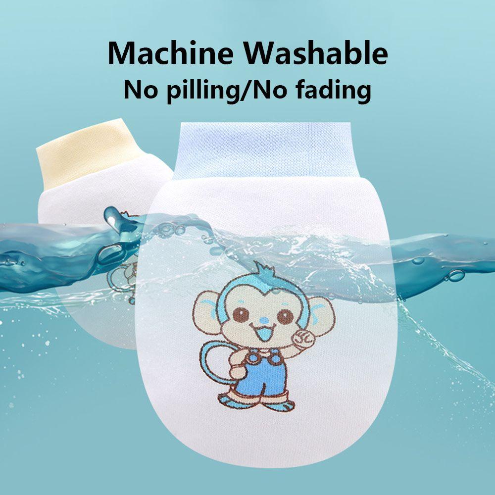 1 Găng Tay Chống Xước Họa Tiết Hoạt Hình Dễ Thương Cho Bé Sơ Sinh