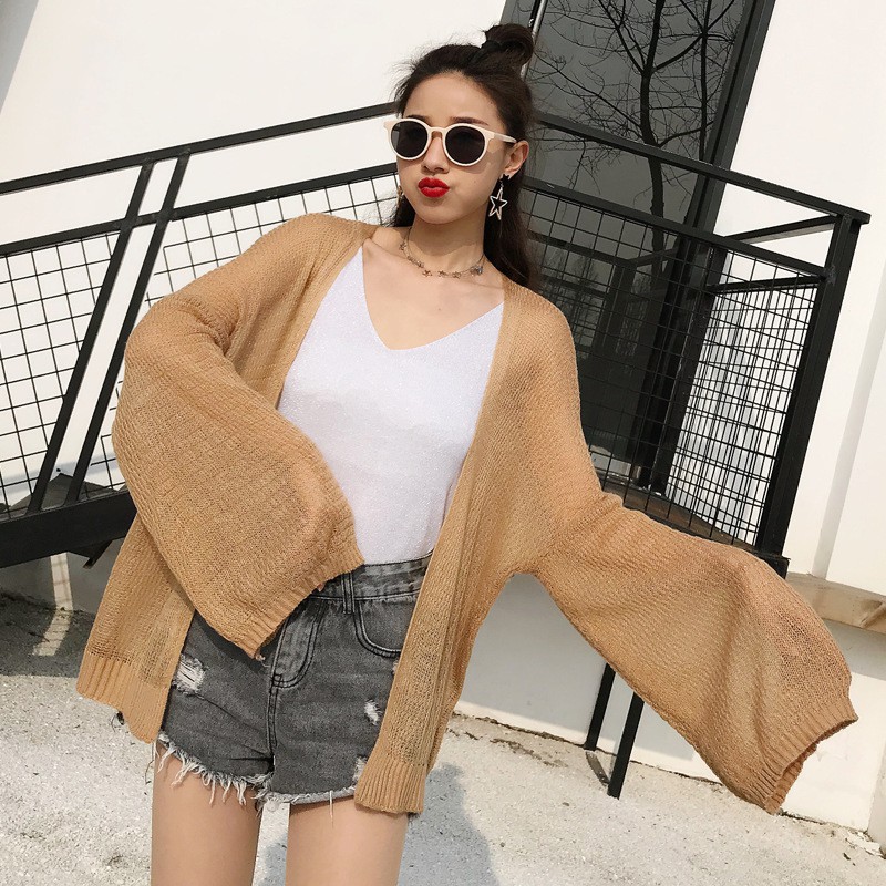 [Mã FAMAYFA2 giảm 10K đơn 50K] Áo Cadigan Len mỏng mùa hè đi biển [khohangphuongnguyen ] | BigBuy360 - bigbuy360.vn