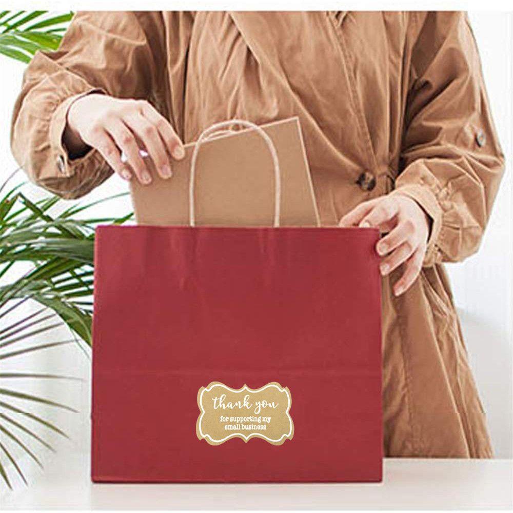 Cuộn 250 Nhãn Dán Chữ Thank You Trang Trí Gói Quà