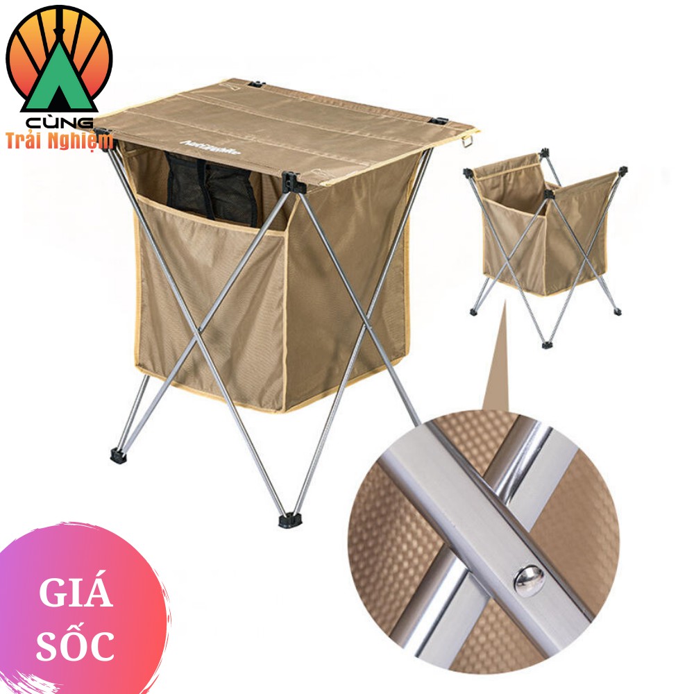 [CHÍNH HÃNG] Bàn Xếp Dã Ngoại Di Động Cầm tay Siêu nhẹ cho Du Lịch Picnic Cắm Trại Câu cá NatureHike NH19JJ084