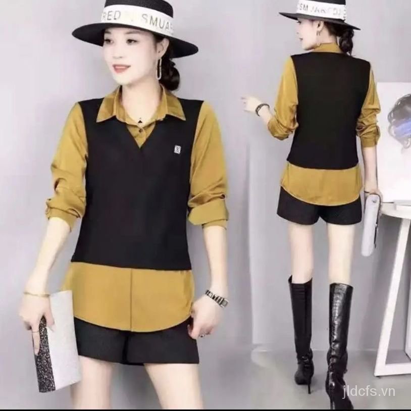 Áo sơ mi ôm dáng thời trang thanh lịch cho nữ 2021