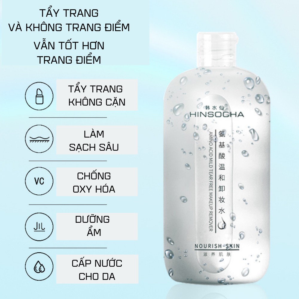 Nước tẩy trang, nước tẩy trang làm sạch sâu ,thông thoáng cho da ATILA.SHOP