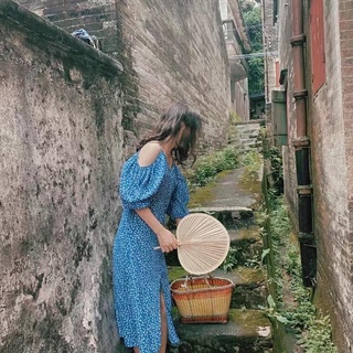 ☘️váy maxi hoa nhí☘️