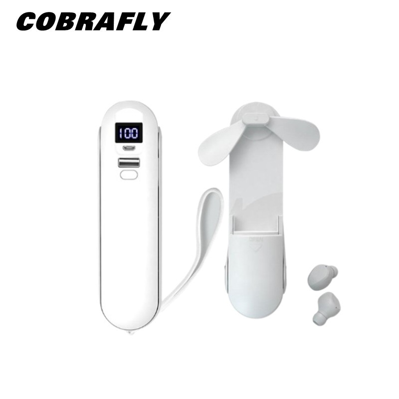 Tai Nghe Bluetooth Không Dây Cobrafly F7 Cách Tiếng Ồn Không Thấm Nước Ipx7 Hifi Có Quạt Và Đèn Pin