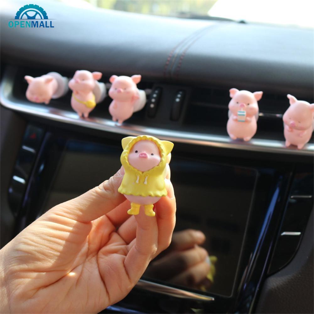 Kẹp Khuếch Tán Hương Thơm Hình Chú Heo Dễ Thương Trang Trí Nội Thất Xe Hơi E6F9