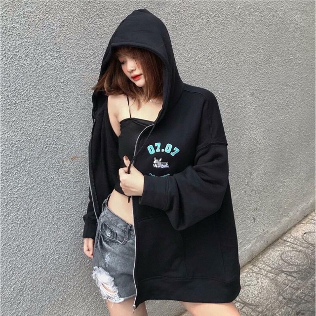 (HÀNG SHOP) Áo Khoác Hoodie 07 07 SE.VEN.ZIA Unisex [KÈM ẢNH THẬT+VIDEO] | BigBuy360 - bigbuy360.vn