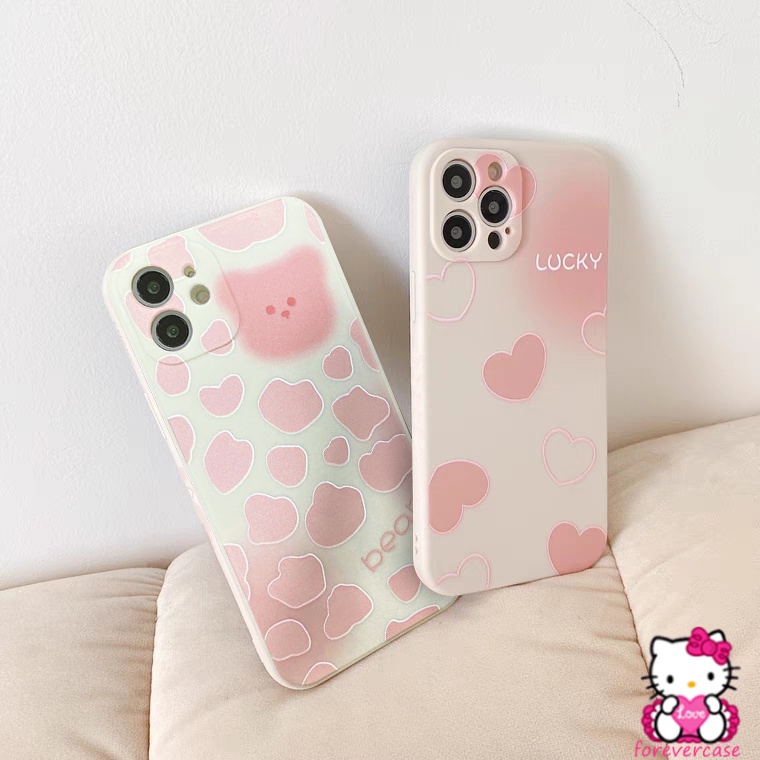 Dễ Thương Ốp Điện Thoại Cho Realme 8 C11 2021 Bear C21Y 5 5i 6i 7i 8pro 6 6s 5s C25 C25S C12 C15 C20 C11 C20A C21 C17 Narzo 30a 20 20pro