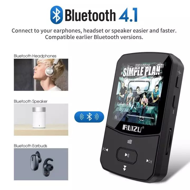 Máy Nghe Nhạc MP3 Bluetooth Ruizu X52 Bộ Nhớ Trong 8GB Cao Cấp - Máy nghe nhạc Lossless Bluetooth Ruizu X52