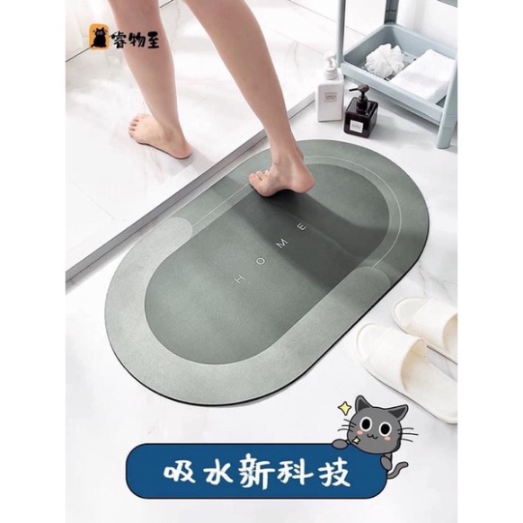 Thảm Lót Sàn Nhà Tắm  Siêu Thấm,Chống Trượt Nhanh Khô tiện dụng cho mọi nhà