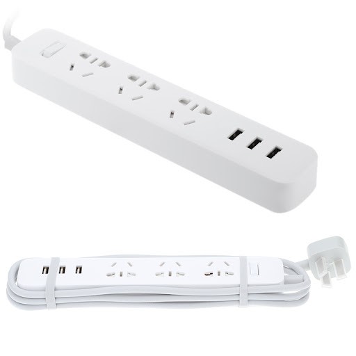 Ổ điện Xiaomi Mi Power Strip, 3 ổ cắm, 3 cổng sạc nhanh