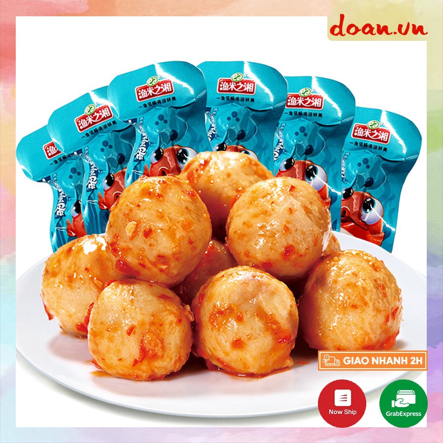 Viên trứng cá muối cay ngon, viên trứng cá muối ăn vặt