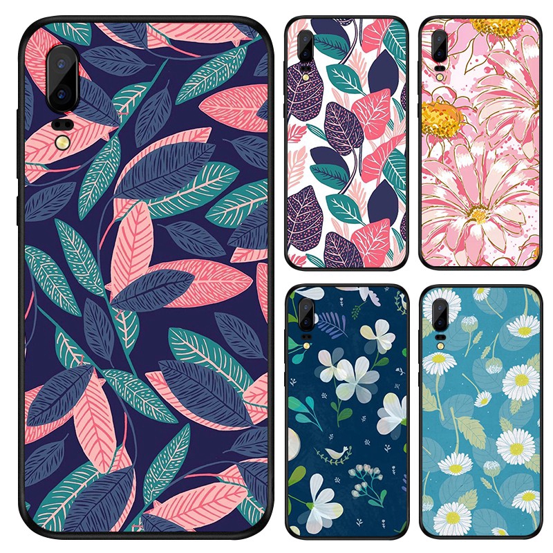 ỐP LƯNG Huawei Y6S Y6 Y7 Pro Y9 2019 Nova 2 LITE 7i 4 4E 5T 2i 3i Cover PlantFlower Matte Soft Case