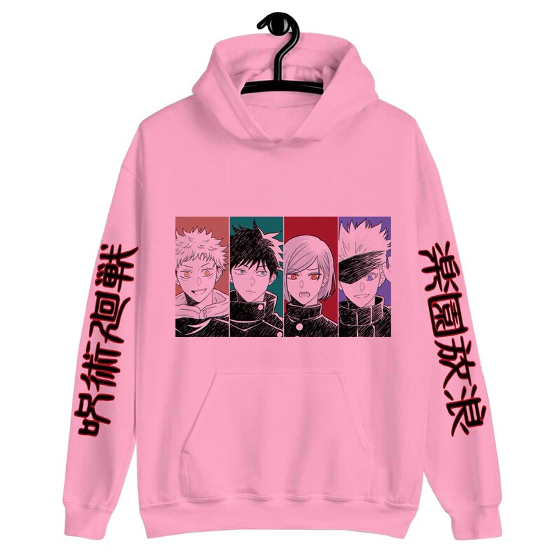 Áo Hoodie Tay Dài In Hình Anime Jujutsu Kaisen