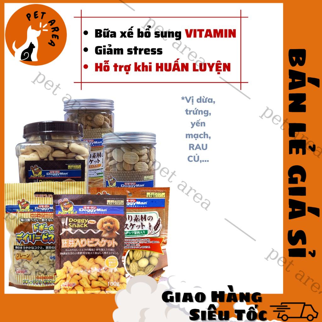 [Siêu Rẻ][Date xa]Bánh Thưởng Dinh Dưỡng Cho Chó DOGGY MAN Dạng Bánh Quy Trứng, Dừa