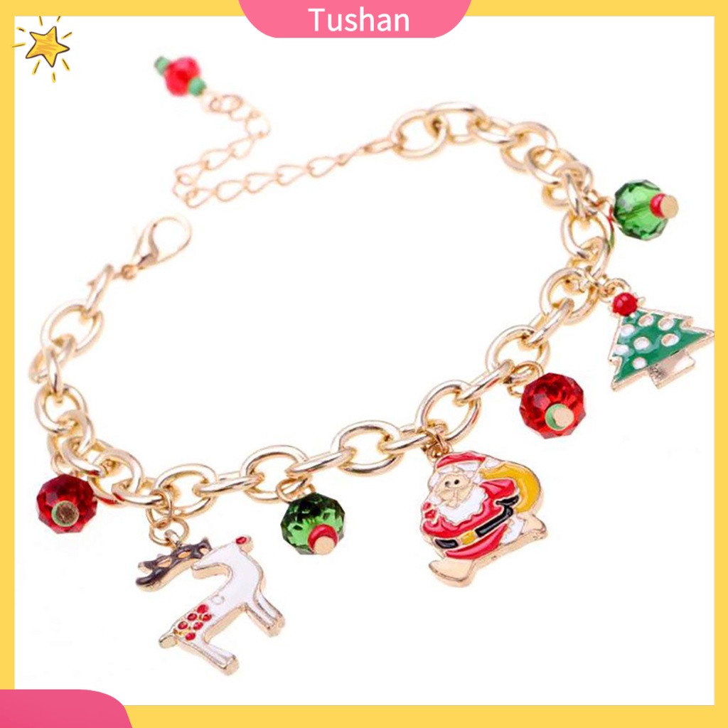 Lắc Tay Nữ Mặt Hình Cây Thông Noel