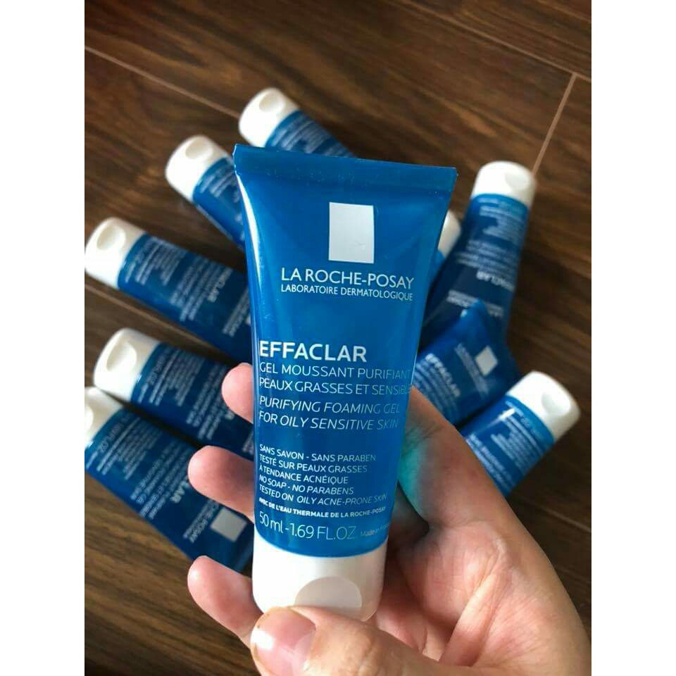 [50ml] Sữa Rửa Mặt Cho Da Dầu Mụn, Nhạy Cảm - La Roche - Posay Effaclar Purifying Foaming Gel Cleanser | BigBuy360 - bigbuy360.vn