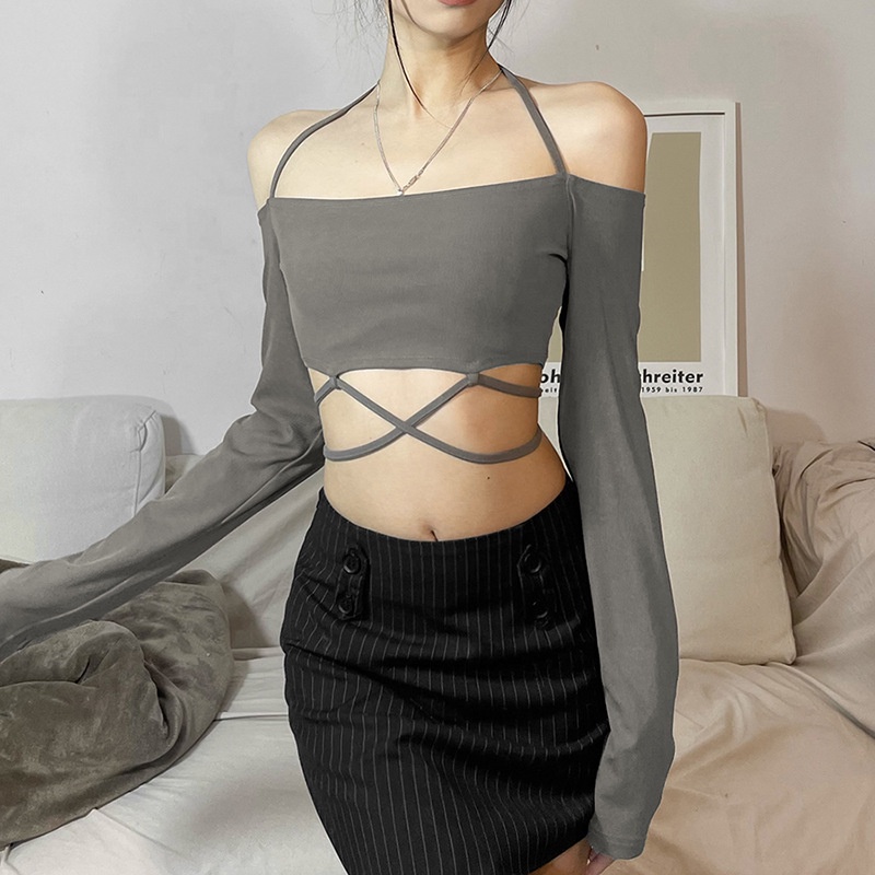 Áo Trễ Vai Tay Dài Thiết Kế Hợp Thời Trang Cho Nữ