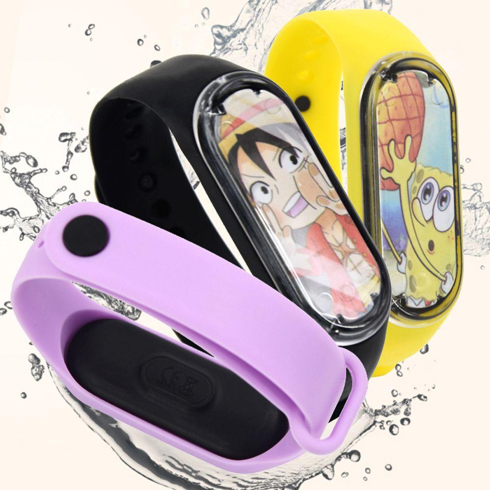 Đồng Hồ Điện Tử Đèn LED Phát Quang Tự Động In Hình Anime Cho Nam