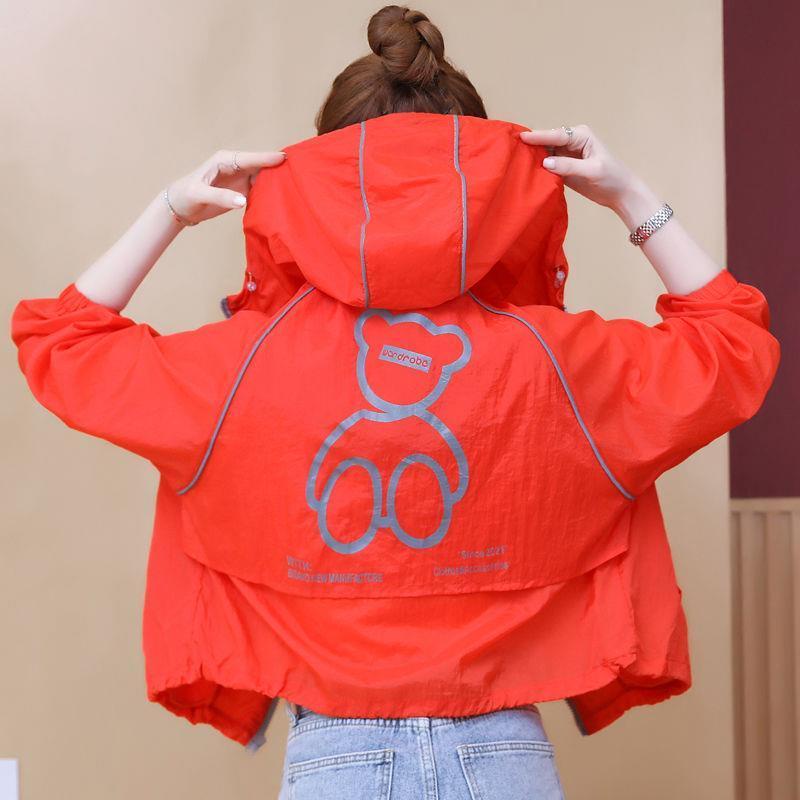 Áo Khoác Hoodie Chống Tia Uv Chắn Gió Kiểu Dáng Thể Thao Thời Trang Cho Nữ