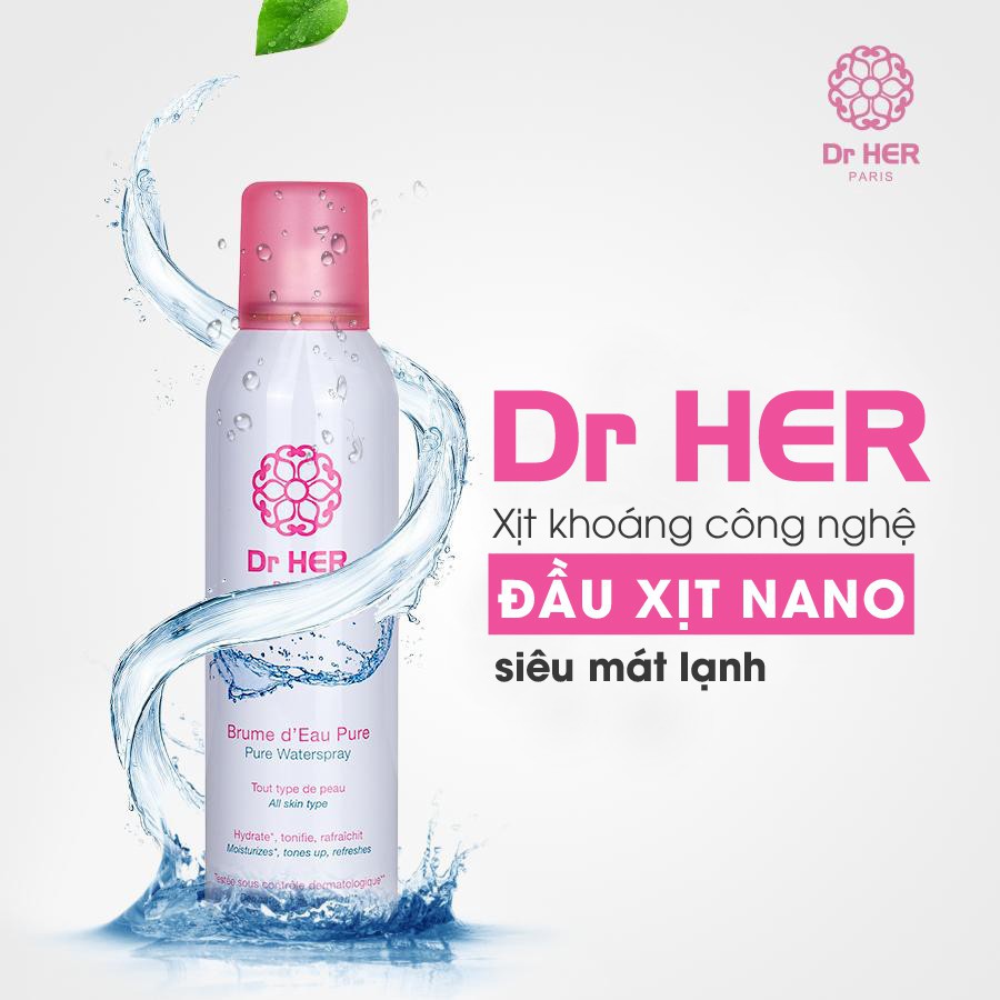 Xịt khoáng dưỡng ẩm làm diệu da Dr Her | BigBuy360 - bigbuy360.vn