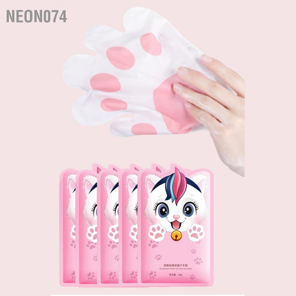Neon074 Hand Mask Moisturizing Hydrating Niacinamide Care Membrane Dead Skin Removal Gloves
