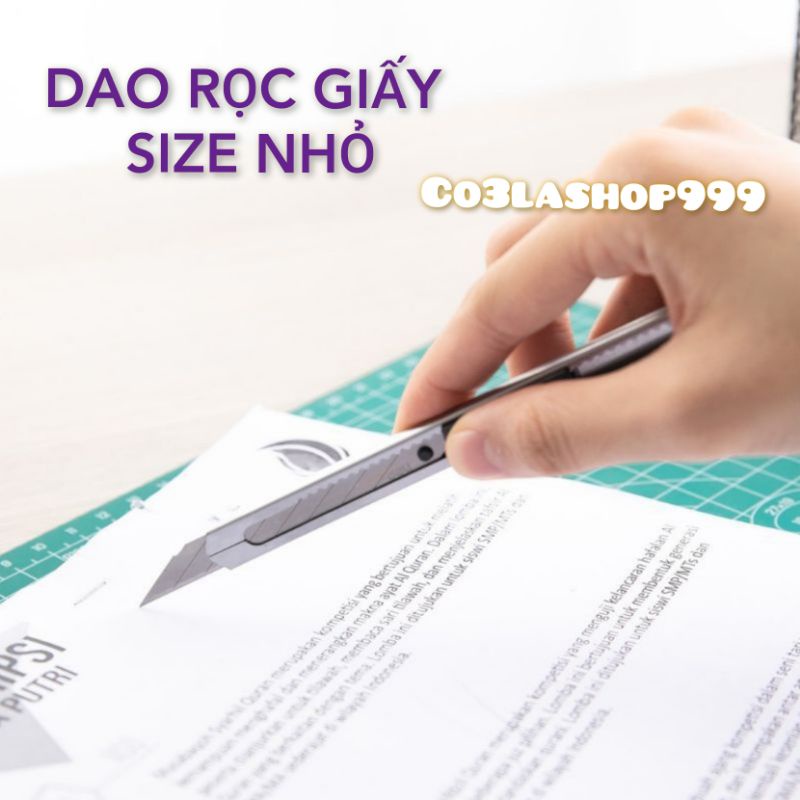Dao rọc giấy lọai nhỏ kích thước 13*1cm, hàng có bao bì
