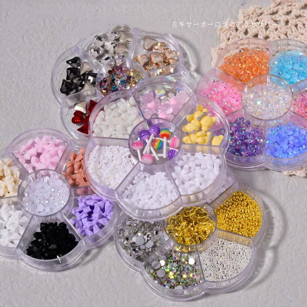 Phụ Kiện Trang Trí Móng Nghệ Thuật Trong Suốt Hình Bướm / Trái Tim 3D DIY