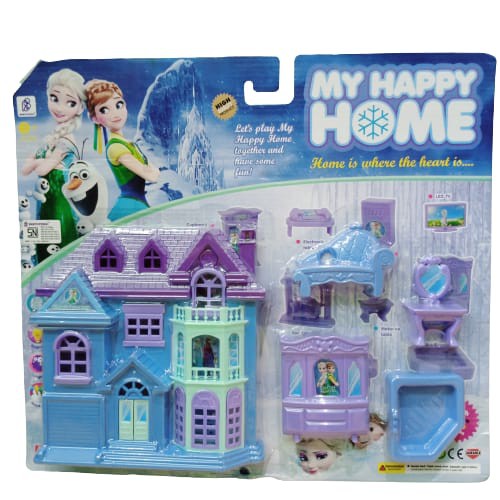 Đồ chơi búp bê HAPPY HOME FROZEN MODEL - HELLO KITTY - Nhà búp bê ISTANA BARBIE quà tặng cho bé - HOME