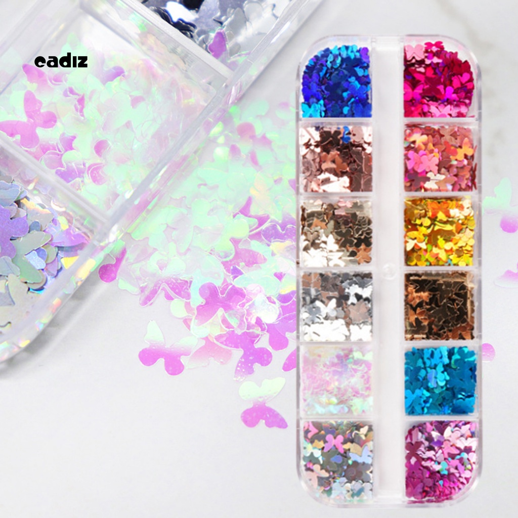 Phụ Kiện Trang Trí Móng Tay Hình Bươm Bướm Dễ Thương Bắt Mắt