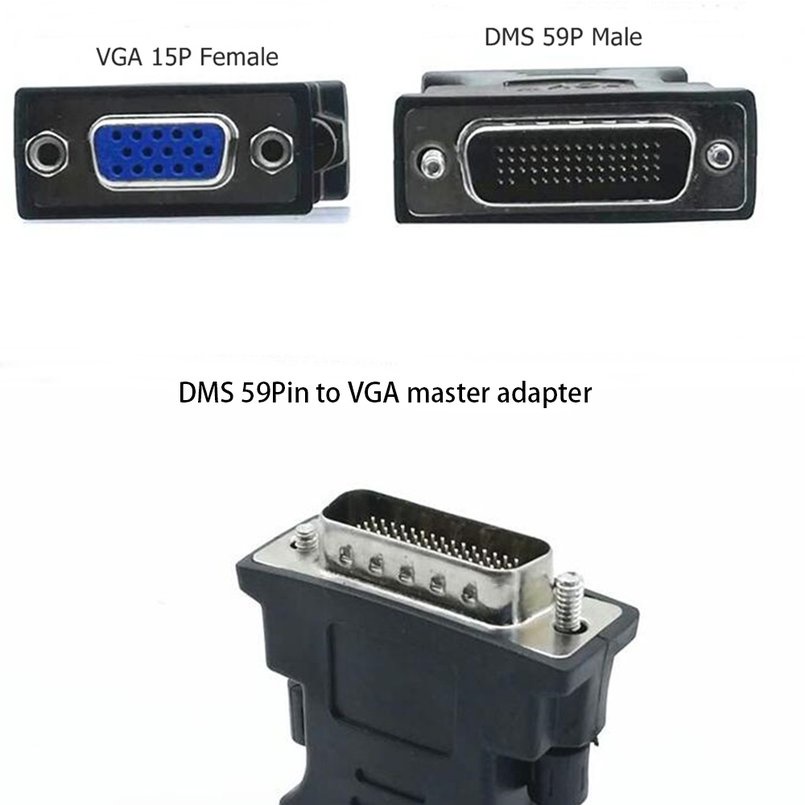 Bộ Chia Cổng 1 Ra 1 DMS-59 DMS59 59Pin DVI Male Sang 1 Cổng VGA