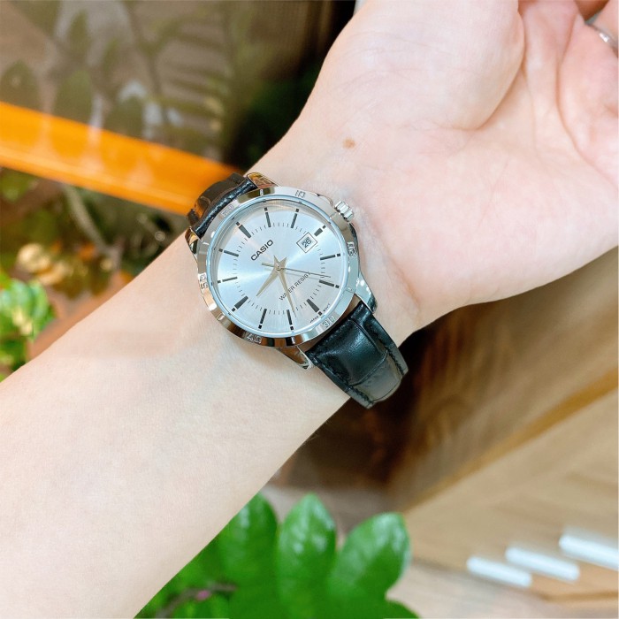 Đồng hồ nữ dây da chính hãng Casio Anh Khuê LTP-V004