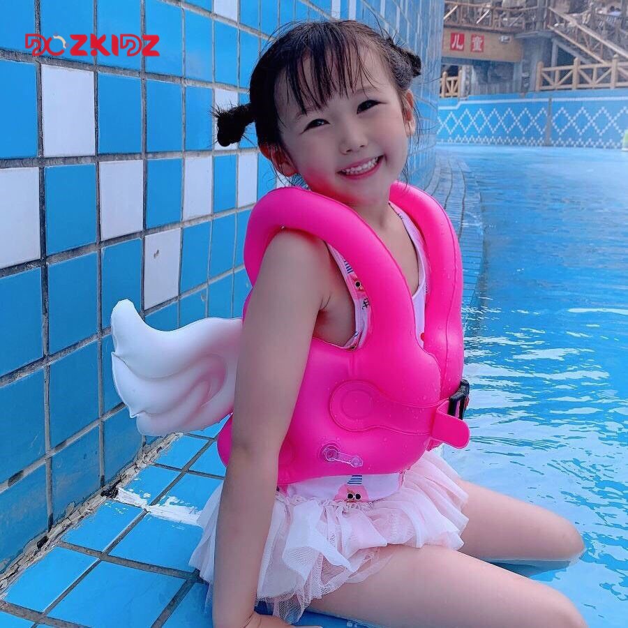 Phao bơi trẻ em hình đôi cánh thiên nga cho bé size từ 2 đến 8 tuổi - DOZKIDZ