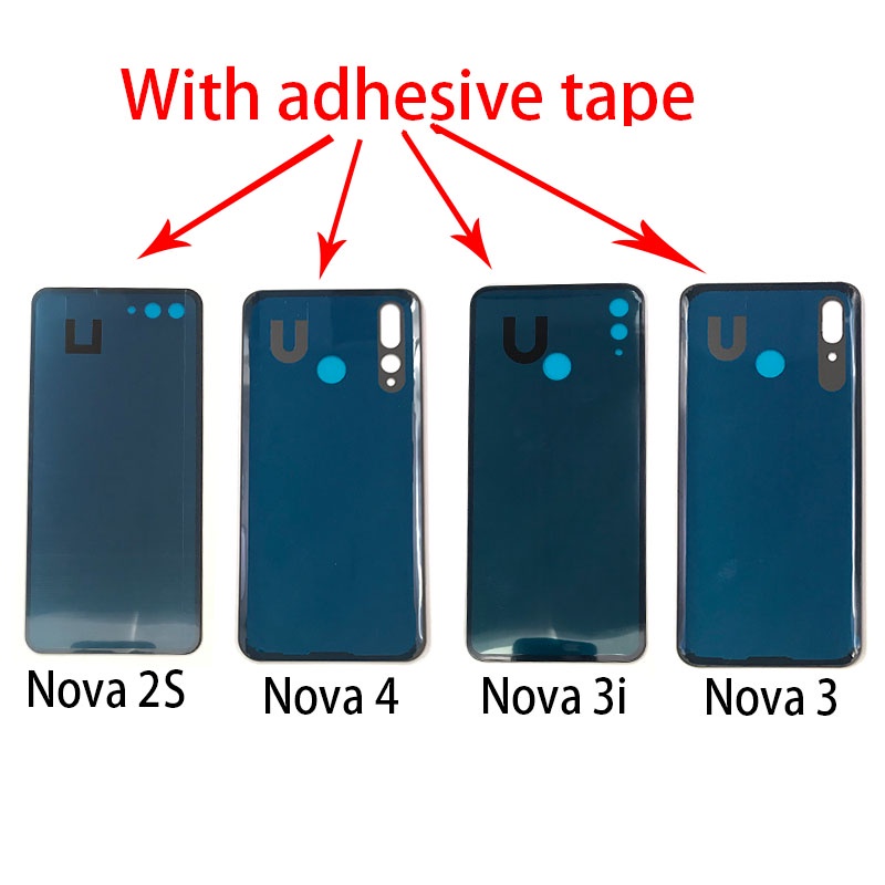 Mặt Lưng Điện Thoại Bằng Kính Thay Thế Chuyên Dụng Cho Huawei Nova 4 3 3i 2 2S